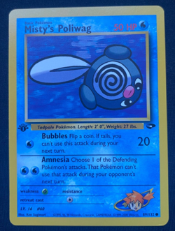 Pokemon Misty's Poliwag 89/132 1st Edition (NM) - Image 1