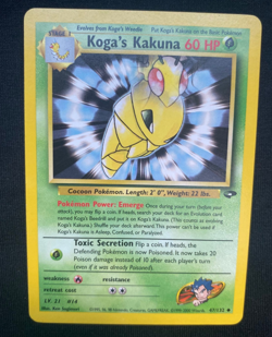 Pokemon TCG Koga's Kakuna Gym Challenge 47/132 Regular (NM) - Image 1