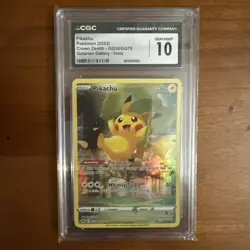 CGC 10 Pikachu GG30/GG70 Crown Zenith Galarian Gallery Pokemon 2023 - Image 1