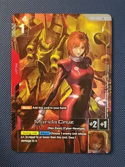 Gundam Card Game GD01 Newtype Rising GD01-093 R+ Marida Cruz NM - Image 1