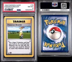 1999 Pokemon Game Base Set #76 Pokemon Breeder 1st Edition Shadowless PSA 8 - Image 1