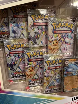 Pokemon TCG Scarlet And Violet Prismatic Evolutions Lucario ex & Tyranitar ex - Image 4