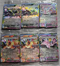 Prismatic Evolutions Stamped EX Promo Cards Lot Of 6! [SEALED] Umbreon/sylveon - Image 1
