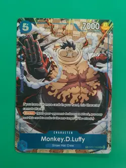Monkey D Luffy ENGLISH OP11-058 OP13 Treasure Rare UC One Piece Card NM - Image 1