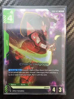 Gundam Card Game Newtype Rising Char’s Gelgoog GD01-023 LR - Image 1