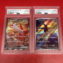 SEQUENTIAL PSA 10 Latios 070 Latias ex 087 Japanese Pokemon Card 2024 sv7a SAR - Image 1