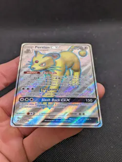 Pokemon Card Persian GX 207/214 Unbroken Bonds Rare Full Art Holo - Image 3