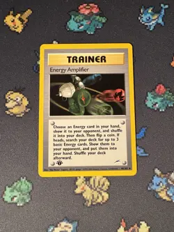 Pokemon Card Energy Amplifier 98/105 Neo Destiny FIRST EDITION - (NM) - Image 1