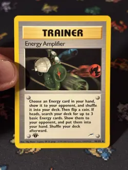 Pokemon Card Energy Amplifier 98/105 Neo Destiny FIRST EDITION - (NM) - Image 2