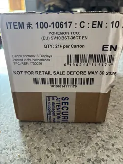 6x SV Destined Rivals SEALED Booster Boxes (CASE of AUTHENTIC Pokemon Cards) - Image 1