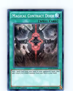 Yu-Gi-Oh TCG Magical Contract Door MVP1-ENS20 1st Edition Secret Rare Card NM - Image 1
