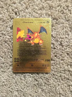 Pokemon TCG Charizard Holo Foil Rare Card 4/102 Original Base Set Gold Foil - Image 1