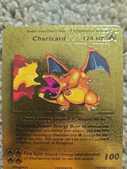 Pokemon TCG Charizard Holo Foil Rare Card 4/102 Original Base Set Gold Foil - Image 2