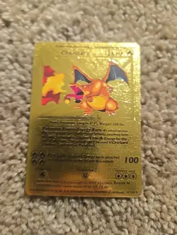 Pokemon TCG Charizard Holo Foil Rare Card 4/102 Original Base Set Gold Foil - Image 4