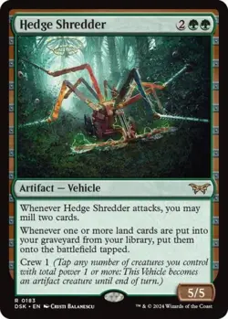 ~ Hedge Shredder ~ NM Foil ~ Duskmourn: House of Horror ~ MTG ~ - Image 1