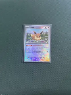 Pokemon TCG Eevee Card 074/131 Pokeball Reverse Holo S&V Prismatic Evolutions - Image 1