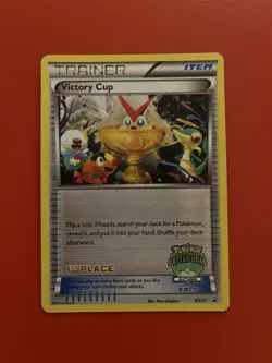 Pokemon VICTORY CUP BW31 Battle Road Autumn 2012 1st Place PROMO Card - NM/MINT - Image 1
