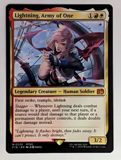 (Normal) Lightning, Army of One (233) FINAL FANTASY Mtg NM - Image 1