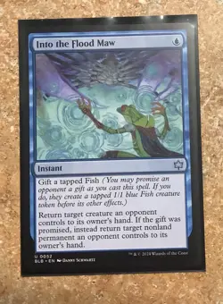 Into the Flood Maw Bloomburrow Instant Magic the Gathering U 52 Danny Schwartz - Image 1