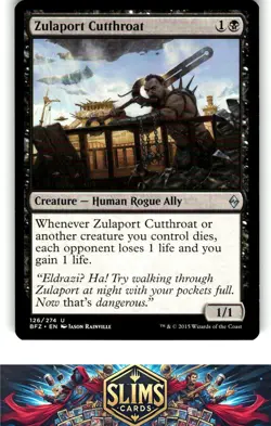 Magic the Gathering MTG Battle for Zendikar Zulaport Cutthroat #126 Buy 2 Get 1 - Image 1