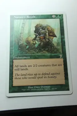 MTG Nature's Revolt x1- -Seventh Edition-Lightly Played - Image 1