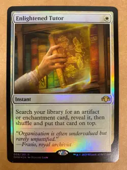 MTG 1x FOIL Enlightened Tutor # 6 Dominaria Remastered Magic the Gathering x1 NM - Image 1