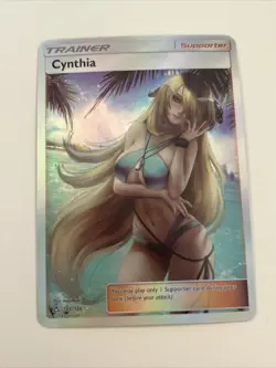 Cynthia Pokemon Anime Waifu Sexy Doujin ACG Custom Trainer Art card - Image 1