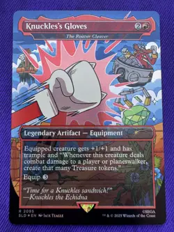 MTG Knuckles's Gloves - The Reaver Cleaver (Rainbow Foil) NM Secret Lair Dr 2095 - Image 1