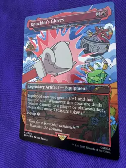 MTG Knuckles's Gloves - The Reaver Cleaver (Rainbow Foil) NM Secret Lair Dr 2095 - Image 2