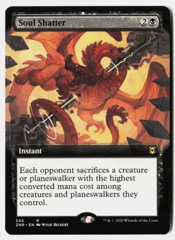 Zendikar Rising #345 Soul Shatter (Extended Art) - Image 1