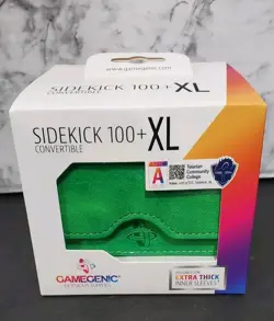 SIDEKICK 100+ XL GREEN Deck Box GameGenic NEW - Image 1