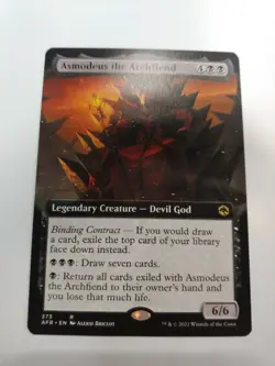 Asmodeus the Archfiend Borderless Art - Forgotten Realms - NM Pack Fresh - Image 1