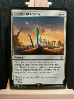 Promise of Loyalty - Final Fantasy Commander - Rare - NM (see pics) MTG - Image 1
