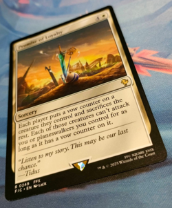 Promise of Loyalty - Final Fantasy Commander - Rare - NM (see pics) MTG - Image 3