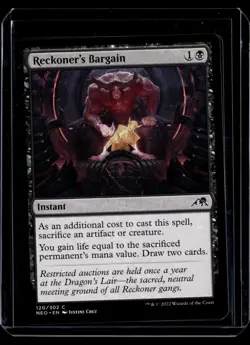 Reckoner's Bargain - 120 - NEO - NM - MTG Magic the Gathering - Image 1