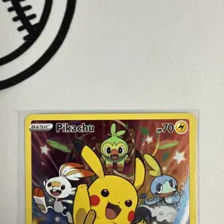 Pokemon Pikachu SWSH020 Full Art Sword & Shield Black Star Promo - Image 5