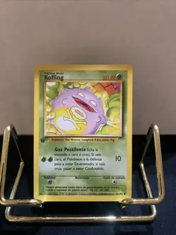 1999 Pokemon Base Set 1st Edition SPANISH Koffing No. 51/102 NP/NM * - Image 1