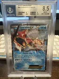 2016 POKEMON XY BREAKPOINT #26 GYARADOS EX BGS 8.5 - Image 1