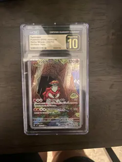 CGC PRISTINE 10 Turtonator Art Rare 105/102 Pokemon Japanese Stellar Miracle sv7 - Image 1