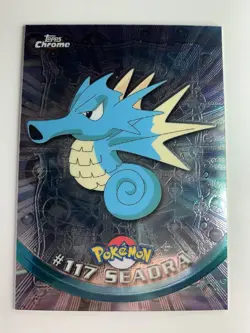 2000 Topps Chrome Pokemon Series 2 #117 Seadra FREE COMBINED SHIPPING - Image 1