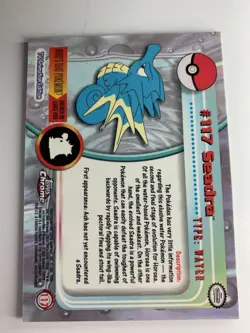 2000 Topps Chrome Pokemon Series 2 #117 Seadra FREE COMBINED SHIPPING - Image 2