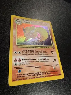Pokemon TCG Flareon Jungle 3/64 Holo Unlimited Holo Rare *Near Mint* - Image 2