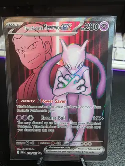 Team Rockets Mewtwo ex - 213/182 - SV10 Destined Rivals - Pokemon (Pack Fresh) - Image 1