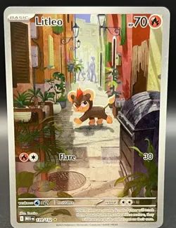 Litleo 139/132 Pokemon TCG Full Art Holo Mega Evolutions - Image 1