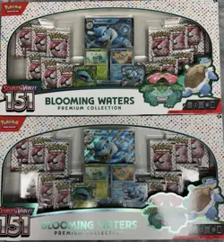 (New/Sealed) Pokemon TCG 151 Blooming Waters Premium Collection Factory Lot Of 2 - Image 1