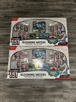 (New/Sealed) Pokemon TCG 151 Blooming Waters Premium Collection Factory Lot Of 2 - Image 2