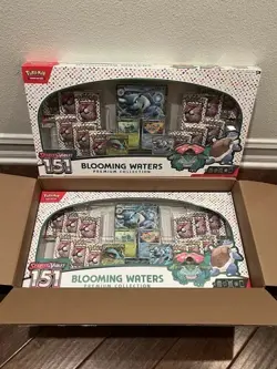 (New/Sealed) Pokemon TCG 151 Blooming Waters Premium Collection Factory Lot Of 2 - Image 5