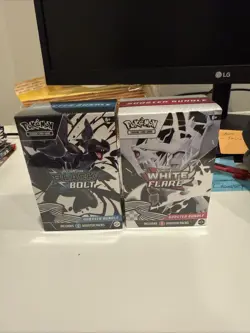 Pokemon Black Bolt and White Flare Booster Bundle Set of 2 Sealed - Image 1