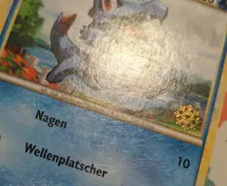Pokemon TCG Totodile 86/123 Snowflake Stamp *German* Promo 2010 Advent Holiday - Image 4