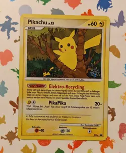 Pokemon TCG Pikachu DP16 Countdown Calendar Snowflake Stamp *German* Promo 2008 - Image 3